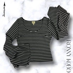 TORN by RONNY KOBO Bell Sleeve Top